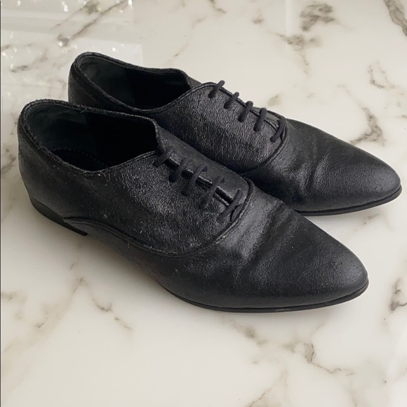 ALL SAINTS black pointy toe shoes - Picture 2 of 7